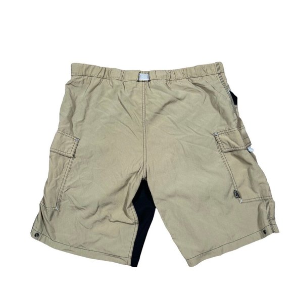 Zoic Cycling Shorts Mens XL (approx) Beige Cargo Pockets‎ Padded Lined USA - Picture 6 of 10